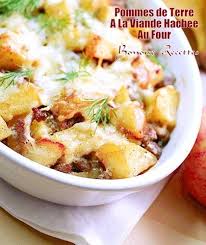 Pommes De Terre Au Four A La Viande Hachee1 4 Pomme De Terre Au Four Recettes De Cuisine Cuisine