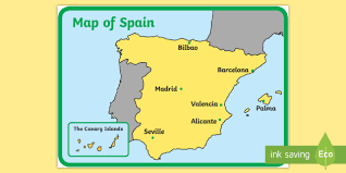 Also, find political map of spain, spain physical map, spain road map. Spain Display Map Teacher Made