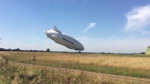 World S Largest Aircraft Takes World S Slowest Nose Dive During Second Test Flight Airship Aircraft Crash