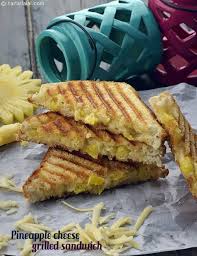 Pineapple And Cheese Grilled Sandwich Recipe Indian Vegetarian Recipes Recipe Sandwich Maker Recipes Grilled Sandwich Sandwich Recipes Indian