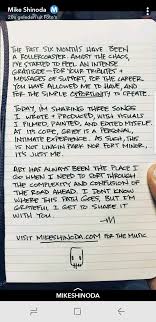 PenmanshipPorn from Mike Shinoda, Linkin Park musician. : rPenmanshipPorn