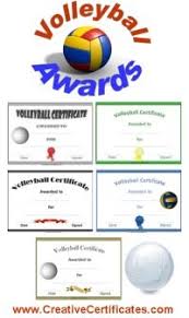 Fill in certificates creative images. Free Volleyball Certificate Templates Customize Online
