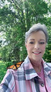 Releasing monarch butterflies in Oxford, Michigan