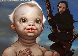 Giant Baby by Rob Bliss : r/ImaginaryMonsters