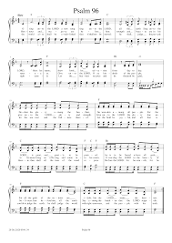 Actually, it looks a little bigger than the 12 pt. Psalm 96 Kjv Sheet Music For Piano Piano Voice Download And Print In Pdf Or Midi Free Sheet Music Musescore Com