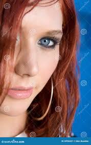 Portrait of red head woman stock image. Image of beautiful