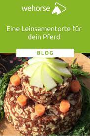 leinsamentorte fur dein pferd pferde kuchen tiernahrung pferd