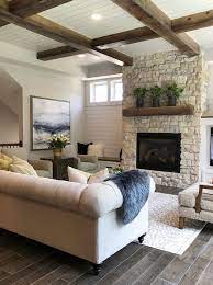 Be aware of how much distance you leave between the fireplace and furniture. 9 Tips For Arranging Furniture In A Living Room Or Family Room Schneiderman S The Blog Design And Decorating
