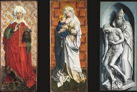 Une école, un projet, une équipe ! The Flemalle Panels St Veronica With The Veil Madonna Breastfeeding The Trinity Digital Collection