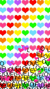Rainbow Hearts And Love Wallpaper Heart Wallpaper Rainbow Wallpaper Love Wallpaper