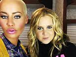 Amy Schumer has Amber Rose 'crying with laughter' as they film skit