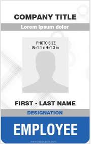 Upload the picture you want to use. Employee Id Card Template Vertical Design Ms Word Employee Id Card Id Card Template Employees Card