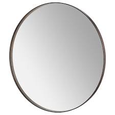 Decorative mirrors large mirrors round mirrors wall mirrors mirrors are more than just useful for checking how your hair s doing. Sandane Mirror Black Brown Veneer 311 2 80 Cm Ikea