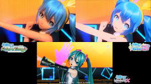 Hand In Hand Hatsune Miku Project Diva Pv Comparison X Future Tone Megamix Youtube