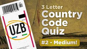 International codes of all countries for iso, ioc, domains, vehicles and more. Country Code Quiz 1 Easy 3 Letter Youtube