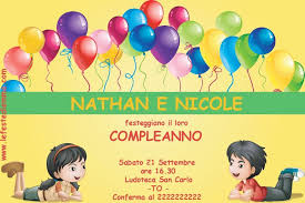 Inviti Compleanno Whatsapp Per Gemelli Inviti Compleanno All Aperto Compleanno Divertente