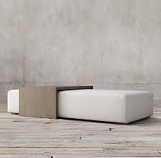 Bridge Fabric Coffee Table Ottoman In 2020 Ottoman Table Fabric Coffee Table Leather Ottoman Coffee Table