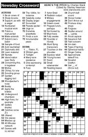 Advertising enables us to provide this web site for free and to continue developing more content. Newsday Crossword Free Crossword Puzzles