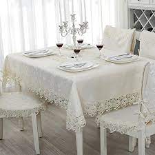 Small rectangle lace beige tablecloth embroidered table cover coffee table cloth for kitchen dinning… $19.99. White Lace Tablecloth Dining Room Living Room Dust Proof Cover Cloth Rectangular Or Round Table Co Round Table Covers Dining Room Living Room Tablecloth Dining