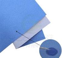 Material absorbente para drapeado quirúrgico, película de PE recubierta con  PP absorbente y material de tela no tejida y meltblown