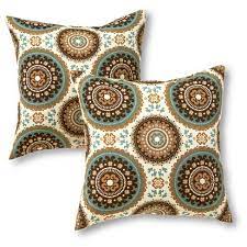 Check spelling or type a new query. Set Of 2 Outdoor Square Throw Pillows Spray Medallion Kensington Garden Target