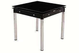 Free delivery and returns on ebay plus items for plus members. Extendable Dining Table With 4 6 Or 8 Chairs Tempered Black Glass Modernique