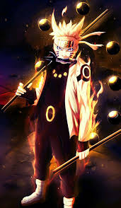 Uzumaki Naruto Sage Of Six Paths Chakra Mode And The Truthseeker Orbs Around Him Naruto Sasuke Sakura Naruto Wallpaper Iphone Naruto Shippuden Anime