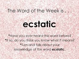 In the plural transports of delight; What Does Ecstatic Mean In English