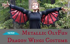 Cut out a yard of cotton cloth to make a superhero cape for your little one and watch them fight crime while trick or treating. Costume Diy Metallic Olyfun Dragon Wings