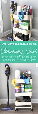 The ultimate cleaning schedule for your day, week, month, and year. What S On My Cleaning Cart Friday Favorites Blue Cheese Bungalow Cleaning Cart Diy Home Cleaning Cleaning Supplies Organization