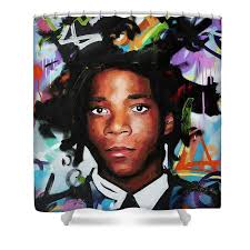 Jean Michel Basquiat II Shower Curtain
