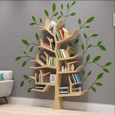 Bücherregal für kinder, 2 seiten, mit rollen, regale für kinderzimmer Bk066 Creative Solid Wood Bookshelf Living Room Bedroom Wall Decorative Shelf Bookcase Diy Tree Shape Wooden Books Storage Shelf Bookcases Aliexpress