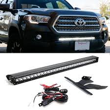 Ijdmtoy 30 150w High Power Cree Led Light Bar With Lower Bumper Insert Mounting Brackets And On Off Switch Wiring Kit For 2016 Up 3rd Gen Toyota Tacoma Walma Cree Led Light
