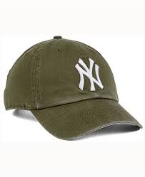 47 Brand New York Yankees Olive White Clean Up Cap Reviews Sports Fan Shop By Lids Men Macy S 47 Brand Cap New York Yankees