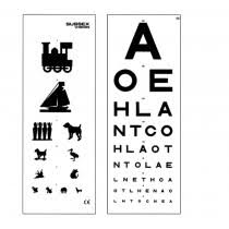 Double Sided Eye Test Chart 3m