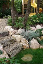 Wooden yard with big rocks around a modern mansion. Schone Vorgarten Landschaftsideen Konnen Ihr Zuhause Besonders Attraktiv Machen Und Rock Garden Landscaping Rock Garden Design Front Garden Landscape