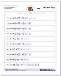 These worksheets are pdf files. Adding Mixed Fractions With Unlike Denominators