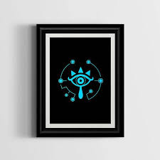 Zelda Breath Of The Wild Sheikah Slate Poster Digital Print Legend Of Zelda Breath Zelda Tattoo Sheikah Symbol