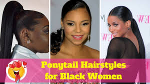 Braided hairstyles for black women. Ponytail Hairstyles For Black Women And Black Hair Ponytails Hairstyle For African American Girl Youtube