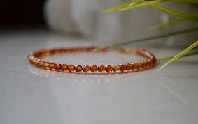 Spessartine Garnet Bracelet Orange Gemstone Bracelet Orange Etsy In 2020 Garnet Bracelet Orange Gemstone Gemstone Bracelet