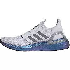 A stretchy knit upper showcases adidas' commitment to creating a healthier planet with yarn spun from parley ocean plastic. Adidas Ultraboost 20 Laufschuhe Herren Dash Grey Grey Three F17 Boost Blue Violet Met Im Online Shop Von Sportscheck Kaufen