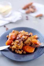 Saute De Dinde Aux Carottes Epices Et Raisins Secs Recette Saute De Dinde Dinde Raisins Secs