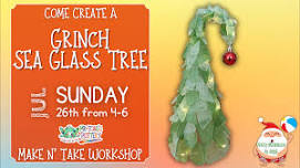 Grinch Sea Glass Tree