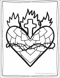 The spruce / wenjia tang take a break and have some fun with this collection of free, printable co. Sacred Heart Coloring Pages For Kids And Adults 20 Different Designs