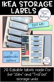Editable Ikea Storage Labels Ikea