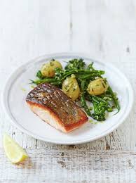 Pesto Salmon Recipe Jamie Oliver Recipes Recipe Pesto Salmon Salmon Recipes Healthy Salmon Recipes