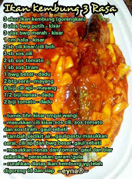 Ikan putih masak tiga rasa. Kembung Tiga Rasa Cooking Recipes Savoury Dishes Malay Food