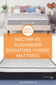 Nectar Vs Alexander Signature Hybrid Comparison For 2020 Who S Better Better Sleep Mattress Buying Guide Healthy Sleep