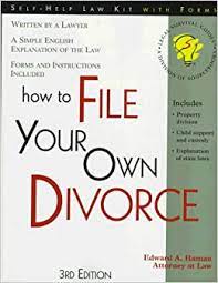 Filing your own divorce papers. How To File Your Own Divorce With Forms Self Help Law Kit With Forms Haman Edward A Haman Edward 9781570712241 Amazon Com Books