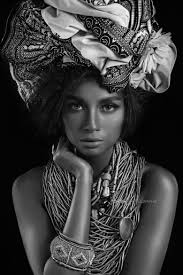 Artistic Black And White Woman Portrait Photography Tribal Queen Portrait Photography Women Tribal Photography Artistic Fashion Photography